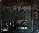 Teka - HLX 60 4G AI AL BK - Ankastre Paslanmaz Çelik Gazlı Ocak - Emaye Izgara - Siyah - 60 cm - 112620002