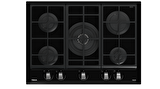 Teka - GZC 75330 XBC BK - Ankastre ExactFlame Teknolojili Kristal Wok Gözlü Cam Gazlı Ocak - Döküm Izgara - Siyah - 70 cm - 112570173