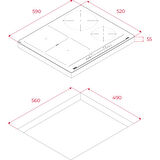Ocak İndüksiyonlu IBF 64200 SSS BK