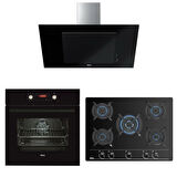 Teka Chef 10 Siyah Ankastre Set ( HAK 629 BUHAR DESTEKLİ - GBC 75030 KBC BK  - DVT 98660 )