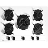 Teka GBC 75030 KBC Wh (E5) Beyaz Cam Ankastre Ocak