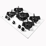 Teka GBC 75030 KBC Wh (E5) Beyaz Cam Ankastre Ocak