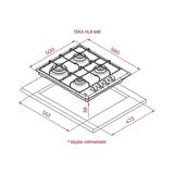 Teka HLX 640 KBC0E Doğalgazlı Ankastre Ocak