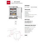 Teka RSF 41160 BU Tezgah Altı Ankastre Dondurucu
