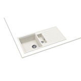 Teka Cliff 60 B-TQ 1,5 Hazneli Beyaz Granit Mutfak Eviyesi