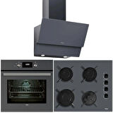 TEKA ANKASTRE GRİ SET [ATV 60 PRO ST GRİ + GBE 64002 KB ST GRİ + HAK 625 ST GRİ]