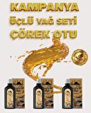 Saf Çörek Otu Yağı 3x100ml (Filtrelenmemiş - Tortulu)