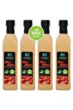 %100 Ev Yapımı Katkısız Elma Sirkesi 4x500ml