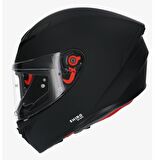 Shiro SH-870 Fighter Solid Full Face Motosiklet Kaskı + Iridium Vizör