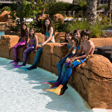 Kuaki Mermaids Deniz Kızı 3'lü Takım Bikini Kostüm Seti Capri