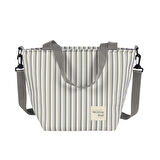 Walking Mum Bolsa Comiditas Çizgi Desenli Termos Çanta