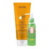 Babe Güneş Koruma Spf 50+ Losyon 200ml - Aloe Vera Jel HEDİYE