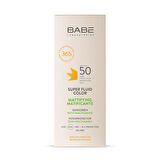BABE FACIAL SUNSCREEN MATTIFYING SUPER FLUID COLOR SPF 50 50ML
