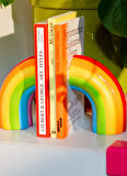 Doiy Çok Renkli Dekoratif Obje Gökkuşağı Kitap Tutucu