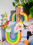 Doiy Çok Renkli Dekoratif Obje Gökkuşağı Kitap Tutucu