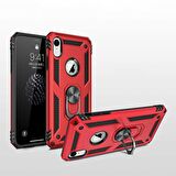 Gpack Apple iPhone Xr Kılıf Vega Standlı Yüzüklü Mıknatıslı