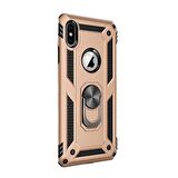 Gpack Apple iPhone Xs Max Kılıf Vega Standlı Yüzüklü Mıknatıslı