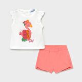 Mayoral-Kız Bebek-Şort-T-shirt Takım-1232