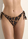 Selmark Kahve Kadın Bikini Alt BN107 SELMARK