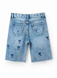 Desigual Normal Bel Normal Açık Mavi Erkek Çocuk Şort 23SBDD01