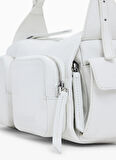 Desigual Deri Beyaz Kadın Omuz Çantası BAG_SAOCO_HABANA MULTIPOCKET MINI
