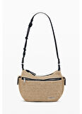 Desigual Açık Kahve Kadın Çapraz Çanta BAG_HALF LOGO RAFFIA ASTANA