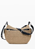 Desigual Açık Kahve Kadın Çapraz Çanta BAG_HALF LOGO RAFFIA ASTANA