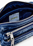 Desigual Mavi Kadın Cüzdan MONE_HALF LOGO DENIM JULIA
