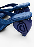 Desigual Topuklu Sandalet, 40, Lacivert