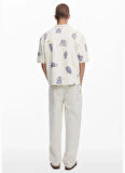 Desigual Normal Bel Regular Fit Beyaz Erkek Chino Pantolon 25SMPW12_PANT_LILIS