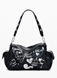 Desigual Siyah Kadın Omuz Çantası 25WAXPA62000