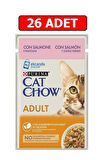 Purina Cat Chow Somonlu Yetişkin Kedi Konserve Maması 85 Gr*26 Adet