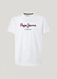 Pepe Jeans Bisiklet Yaka Baskılı Beyaz Erkek T-Shirt PM508208 800 EGGO N