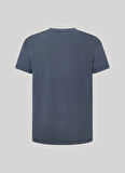 Pepe Jeans Bisiklet Yaka Nakışlı Lacivert Erkek T-Shirt PM508664 594 JACKO
