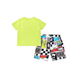 Araba Figürlü Şort Takım