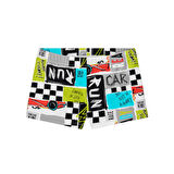 Araba Figürlü Şort Takım