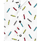 Erkek Çocuk Yarış Arabası Baskılı Gömlek TUC.11367686