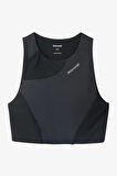 NNormal Trail Cropped Top Kadın Siyah Spor Bra N2CWTB1-001