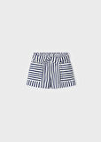 Kız Çocuk Çizgili Şort-Lacivert | 9 YAŞ