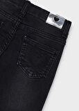 Kız Çocuk Denim Pantolon - Siyah | 7 YAŞ