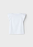 Mayoral Kız Çocuk Kabartbalı Tshirt 4-8 Yaş Kırmızı