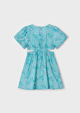 Mayoral Kız Çocuk Baskılı Elbise 6-10 Yaş Yeşil