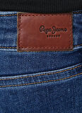Pepe Jeans Yüksek Bel Dar Paça Regular Straight Koyu Mavi Kadın Denim Pantolon PL204584GX60