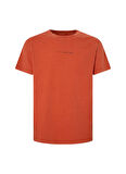 Pepe Jeans Bisiklet Yaka Baskılı Kiremit Erkek T-Shirt PM509231 165 DAVE TEE