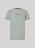 Pepe Jeans Bisiklet Yaka Baskılı Fıstık Erkek T-Shirt PM509231 701 DAVE TEE