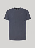 Pepe Jeans Bisiklet Yaka Nakışlı Antrasit Erkek T-Shirt PM509206 977 CONNOR