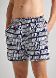 Pepe Jeans Lacivert Erkek Şort Mayo PMB10384 595 AO LOGO SWIMSHORT