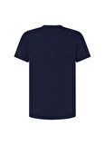 Pepe Jeans Bisiklet Yaka Baskılı Lacivert Erkek T-Shirt PMU20016 595 SOLID TSHIRT