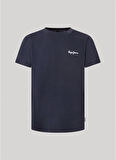 Pepe Jeans Bisiklet Yaka Baskılı Lacivert Erkek T-Shirt PM509367 594 SINGLE CLIFORD