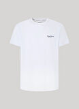 Pepe Jeans Bisiklet Yaka Baskılı Beyaz Erkek T-Shirt PM509367 800 SINGLE CLIFORD